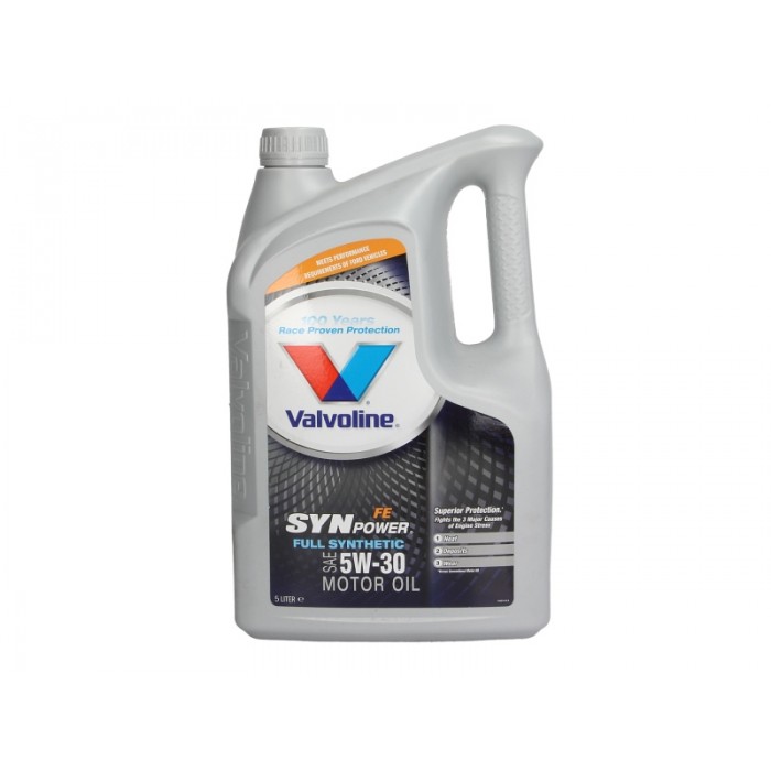 Слика на Моторно масло VALVOLINE SYNPOWER FE 5W30 5L за  Daihatsu Charade 2 BOX G11 1.0 Duet - 52 kоњи бензин