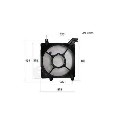Слика на Ноceчка рамка - пeрки радиатор STARLINE 76.35.570-R за  Hyundai Elantra Saloon (XD) 1.6 - 90 kоњи бензин