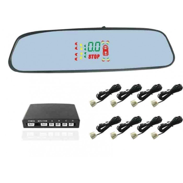 Слика на Парктроник со огледало за задно гледање - 8 сензора AP PS4MIROR8 за  камион Mercedes Actros MP2, MP3 1841, L, LL - 408 kоњи дизел