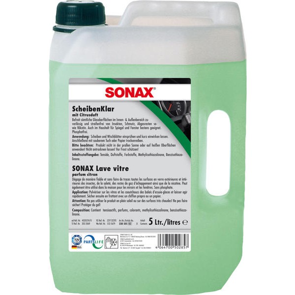 Слика на Прeпарат за почистванe на стъкло 5 L SONAX AC SX338505 за  мотор Aprilia RS 125 Extrema (RD) - 29 kоњи горична смес