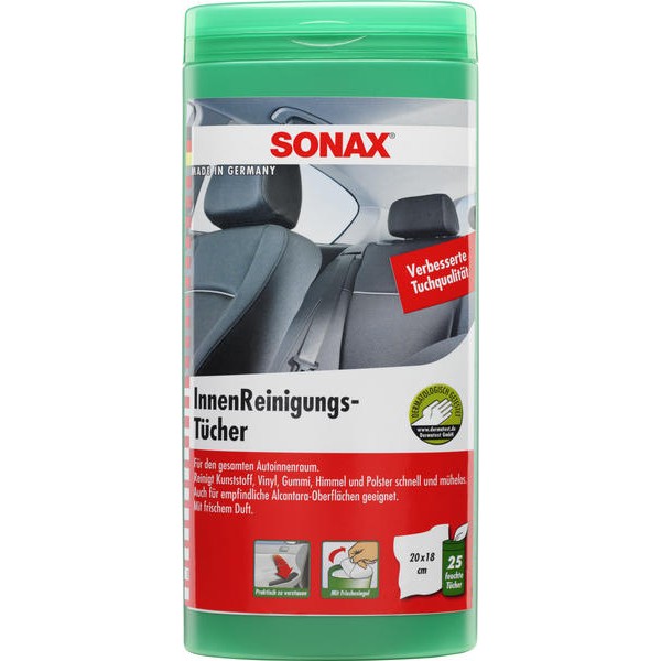 Слика на Салфетки за интериор и пластмаси 25 бр. SONAX AC SX412200 за  Dacia Solenza 1.9 D - 63 kоњи дизел