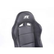 Слика  на Спортски седишта комплет 2 бр. Spacelook Carbon еко кожа црни FK Automotive FKRSE817/818