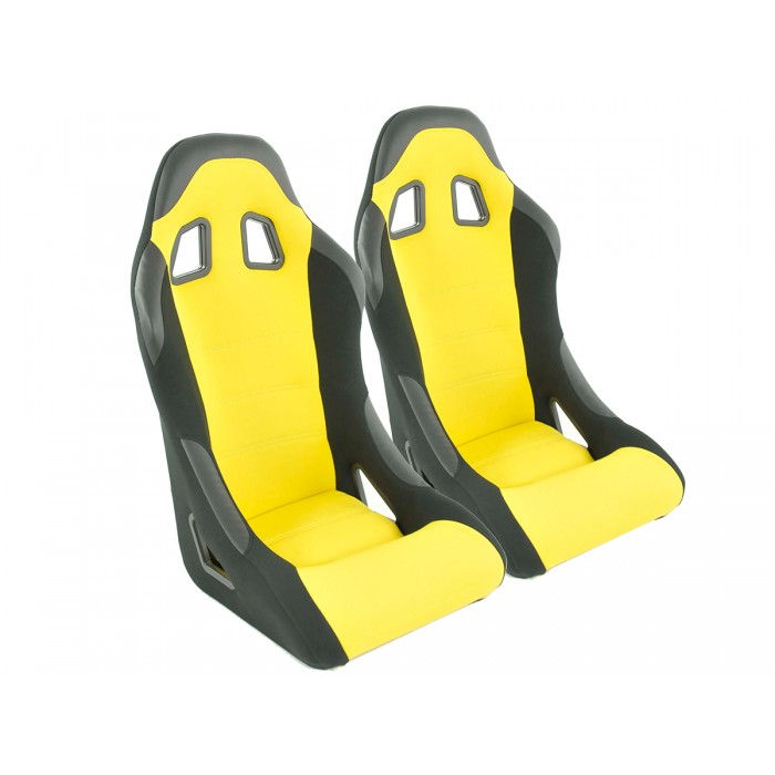 Слика на Спортски седишта комплет 2 бр. Edition 4 жолти FK Automotive DP041 за  BMW X3 E83 3.0 d - 204 kоњи дизел