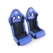 Слика на Спортски седишта комплет 2 бр. Race 1 with gloss UV Fiberglass Cover FK Automotive FKRSE703/703