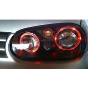 Слика  на Тунинг фарови Angel Eyes BMW E39 (1995-2000) - црни AP SWB07DBHID