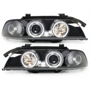 Слика  на Тунинг фарови Angel Eyes BMW E39 (1995-2003) - црни AP SWB07XB