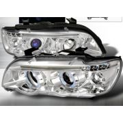 Слика  на Тунинг фарови Angel Eyes BMW X5 (99-03) - хром AP SWB10