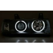 Слика  на Тунинг фарови CCFL Angel Eyes BMW E36 (91-99) 4d sedan - црни AP SWB04CCFLB