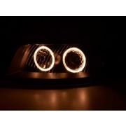 Слика  на Тунинг фарови за Angel Eyes Audi A4 (2001-2004) - црни AP SWA04DB