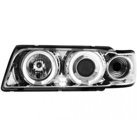 Слика на Тунинг фарови Angel Eyes BMW E38 (1994-1998) - хром AP SWB09 за  BMW 7 Limousine E38 728 i,iL - 193 kоњи бензин