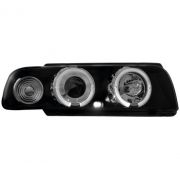 Слика на Тунинг фарови Angel Eyes BMW E38 (1994-1998) - црни AP SWB09XB