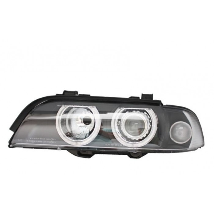 Слика на Тунинг фарови Angel Eyes BMW E39 (1995-2000) - црни AP PXN1-200A за  BMW 5 Sedan E39 525 d - 163 kоњи дизел