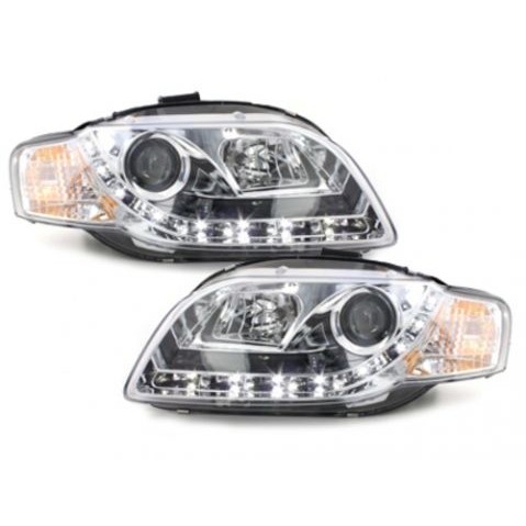 Слика на Тунинг фарови DAYLIGHTS Audi A4 (2004-2008) - хром AP SWA08GX за  Audi A4 Avant (8E5, B6) S4 quattro - 344 kоњи бензин