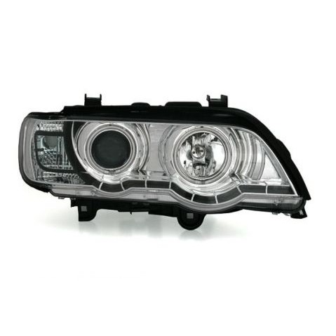 Слика на Тунинг фарови Dayline & Angel Eyes BMW X5 (99-03) - хром AP SWB10EGX