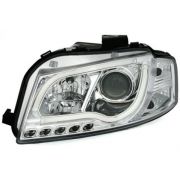 Слика на Тунинг фарови Lightbar Design за Audi А3 (2003-2008) - хром AP SWA11SLGX